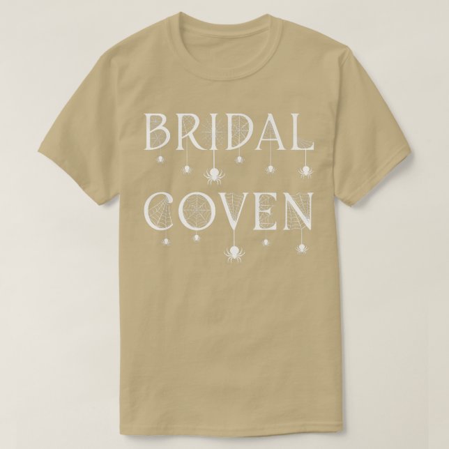 T-shirt Bridal Coven Witch Bride Party Halloween  (Design devant)