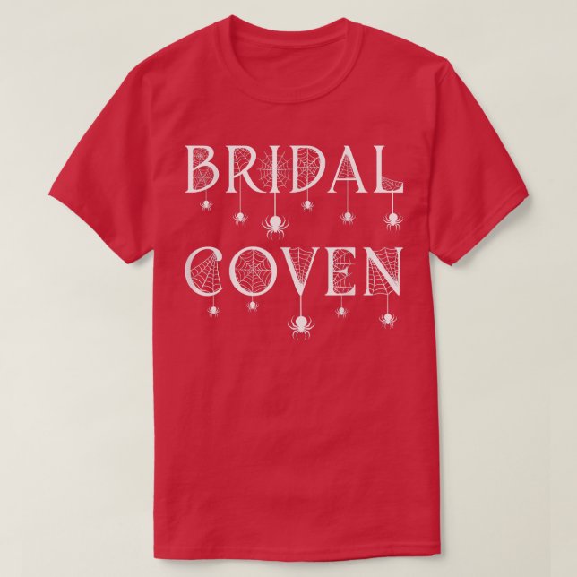 T-shirt Bridal Coven Witch Bride Party Halloween  (Design devant)