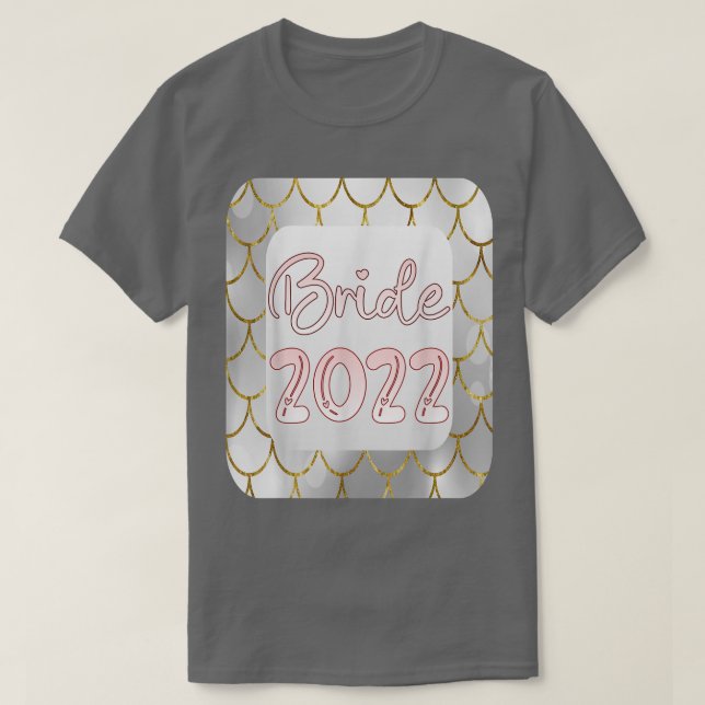 T-SHIRT BRIDE 2022 BRIDAL MERMAID MARIAGE 2022 (Design devant)