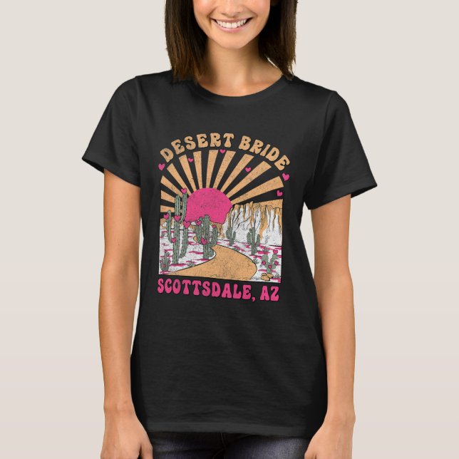 T-shirt Bride du désert Scottsdale Bride Brigade P (Devant)