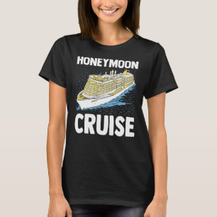 T-shirt Bride Groom Cruise Voyage Nouveau-Marié Voyage Lun