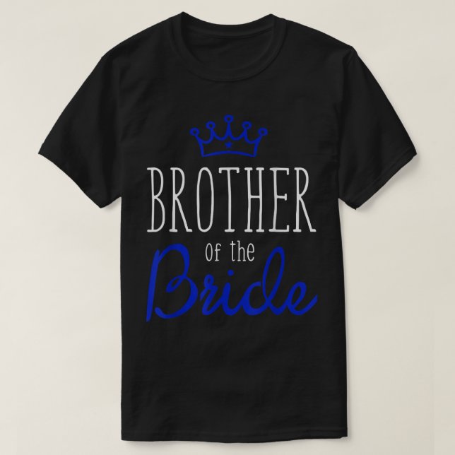 T-shirt Bride Groom s Brother of The Bride Wedding Squad G (Design devant)