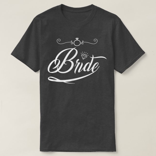 T-shirt Bride Groom Wedding Bachelorette Party Marriage Br (Design devant)