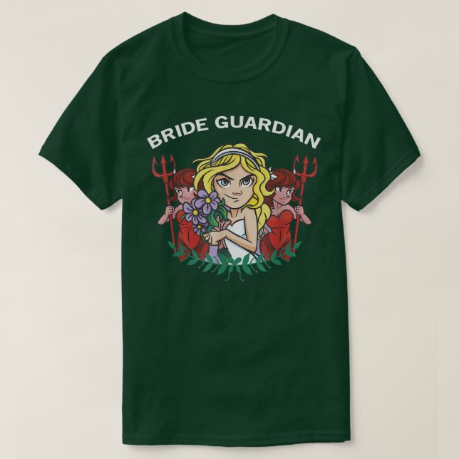 T-shirt Bride Guardian Wedding Hen Party  (Design devant)