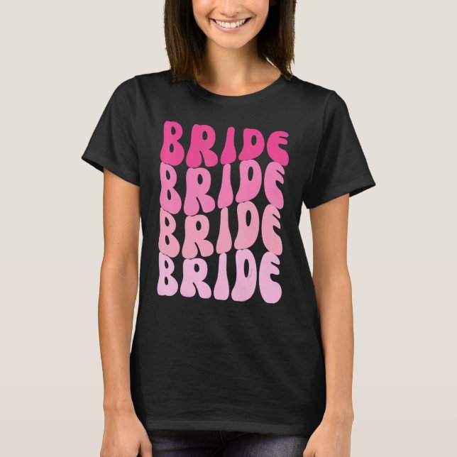 T-shirt Bride I Do Crew Retro Bachelorette Party Bride Bri (Devant)