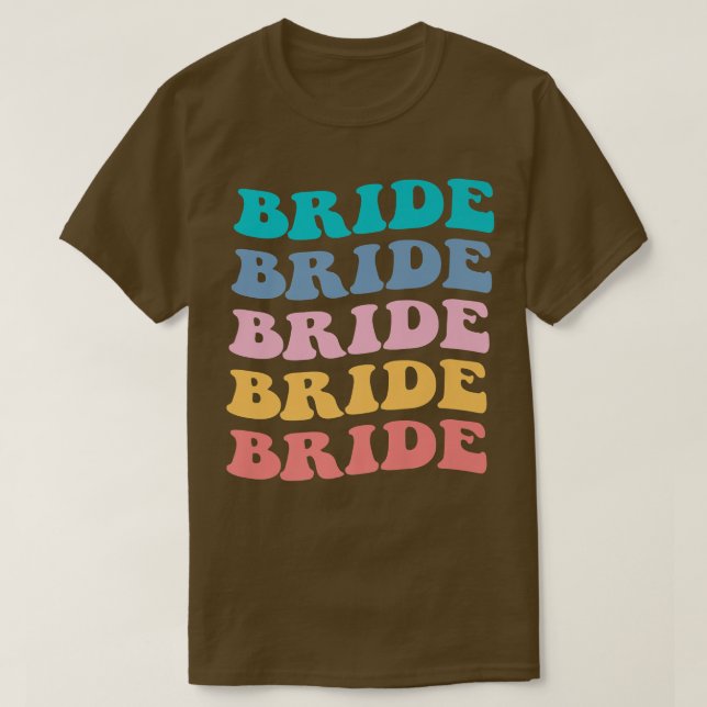 T-shirt Bride I Do Crew Retro Bachelorette Party Bride Bri (Design devant)