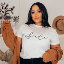 Bride Script Cute Bachelorette/Chemise de fête nup