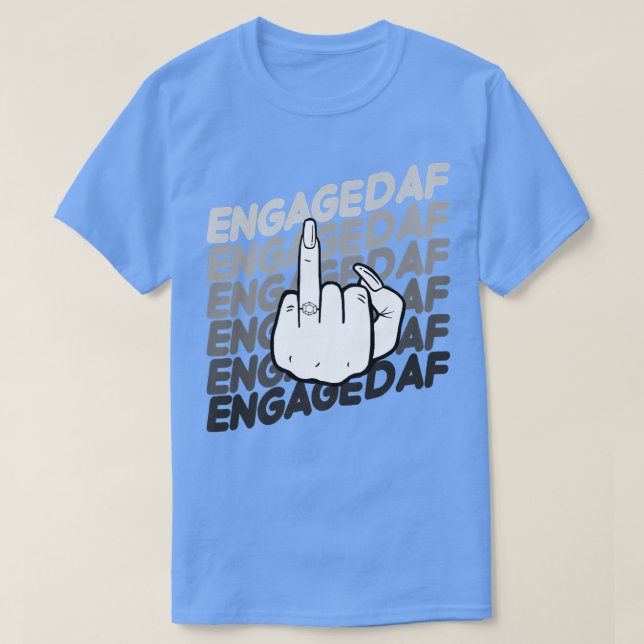 T-shirt Bride To Be Engaged AF Wedding Ring Future Mrs  (Design devant)
