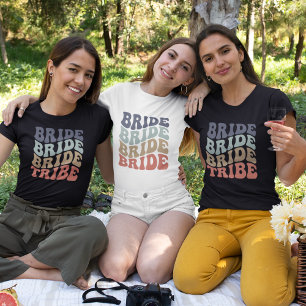 T-shirt Bride Tribe Retro
