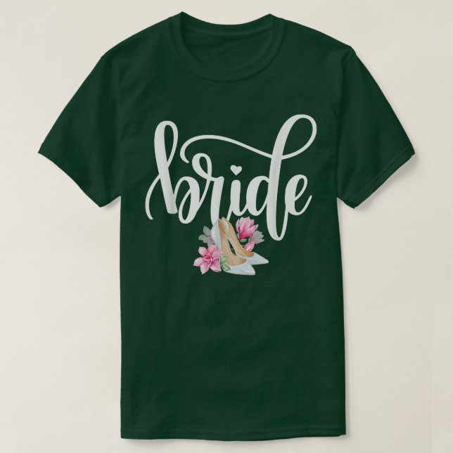T-shirt Bride Wedding Party Rehearsal Dinner Bride Squad  (Design devant)