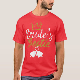 T-SHIRT BRIDE'S BESTIE MAID OF HONOR WEDDING CELEBRATION M