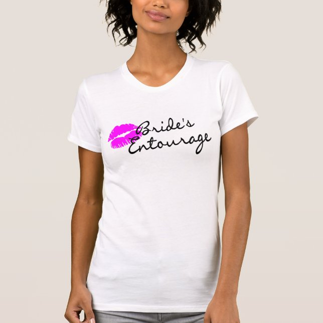 T-shirt Brides Entourage (Baiser) (Devant)