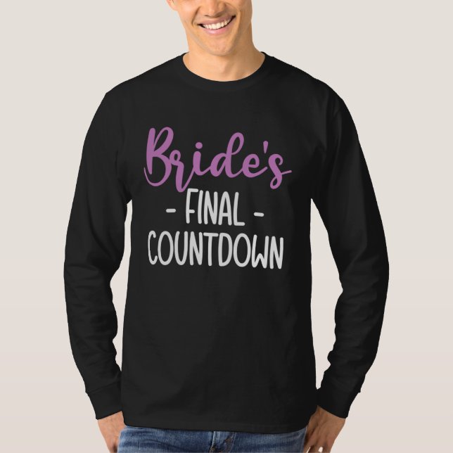 T-shirt Brides Final Countdown Braut (Devant)