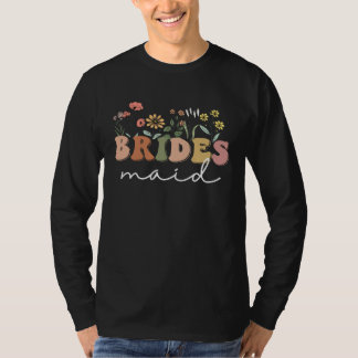 T-shirt Bridesmaid Bride Squad Bridal Shower Wildflower Ba