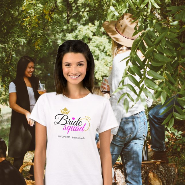 T-shirt Bridesmaid Bridesmaid (Créateur téléchargé)