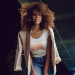 T-shirt Bridesmaid en terre cuite verte girly rétro 60 sim<br><div class="desc">Bridesmaid terracotta,  crème,  café,  brun,  naturel et sauge vert girly rétro simple 60's cool vibes bachelorette week-end de fête préférée totes.</div>