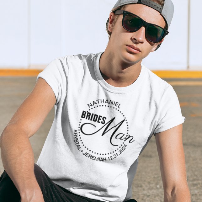 T-shirt Bridesman Dots Mariage (Créateur téléchargé)
