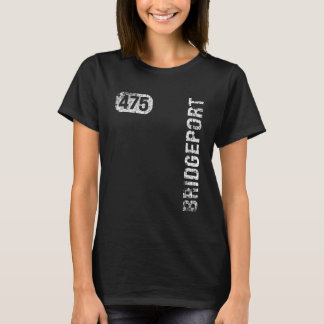 T-shirt Bridgeport Connecticut 475 Indicatif régional Rétr
