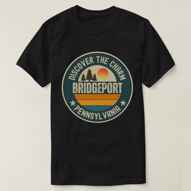 T-shirt Bridgeport, Pennsylvanie (Design devant)