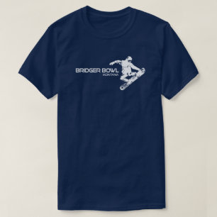 T-shirt Bridger Bowl Montana Snowboarder