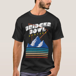 T-shirt Bridger Bowl Montana USA Station de ski RETOUR IMP