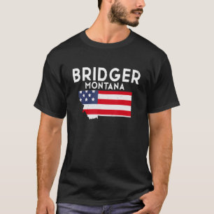 T-shirt Bridger Montana USA State America Travel Montanan