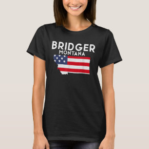 T-shirt Bridger Montana USA State America Travel Montanan