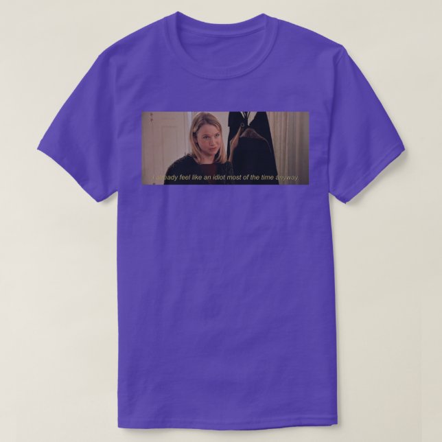 T-shirt Bridget Jones Je me sens déjà comme un peu la plup (Design devant)