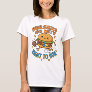 T-shirt Briefcase Burger – Hustle in a Bun