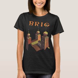 T-shirt Brig Suisse Château Tour Voyage