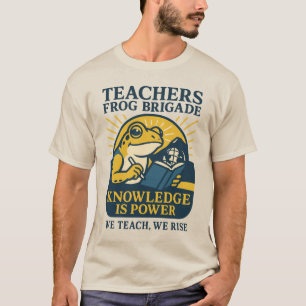 T-shirt Brigade de grenouilles des enseignants – La connai