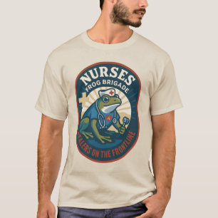 T-shirt Brigade de grenouilles des infirmières – Les guéri