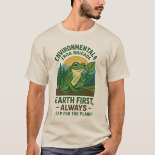 T-shirt Brigade de grenouilles pour l'environnement – La T