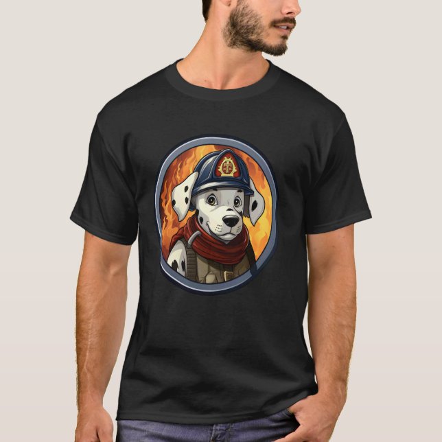 T-shirt Brigade de pompiers canine (Devant)
