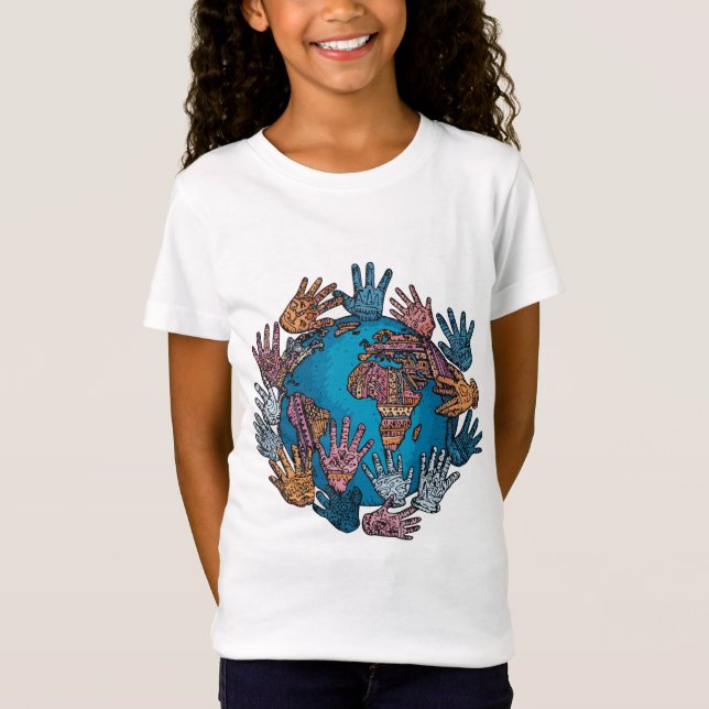T-Shirt Briger les civilisations - La paix et le progrès (Devant)