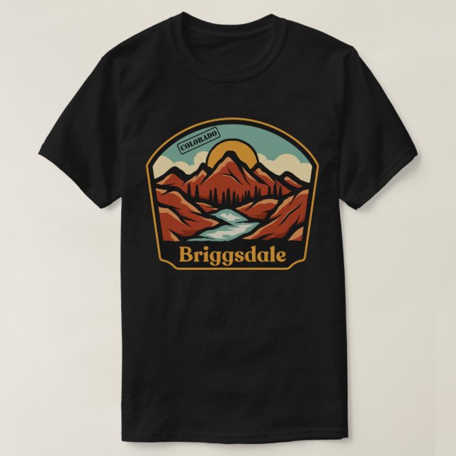 T-shirt Briggsdale, Colorado (Design devant)