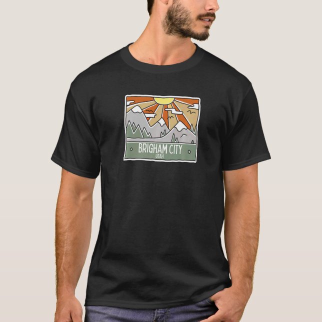 T-shirt Brigham City Utah Mountains UT Vacances Souvenir P (Devant)