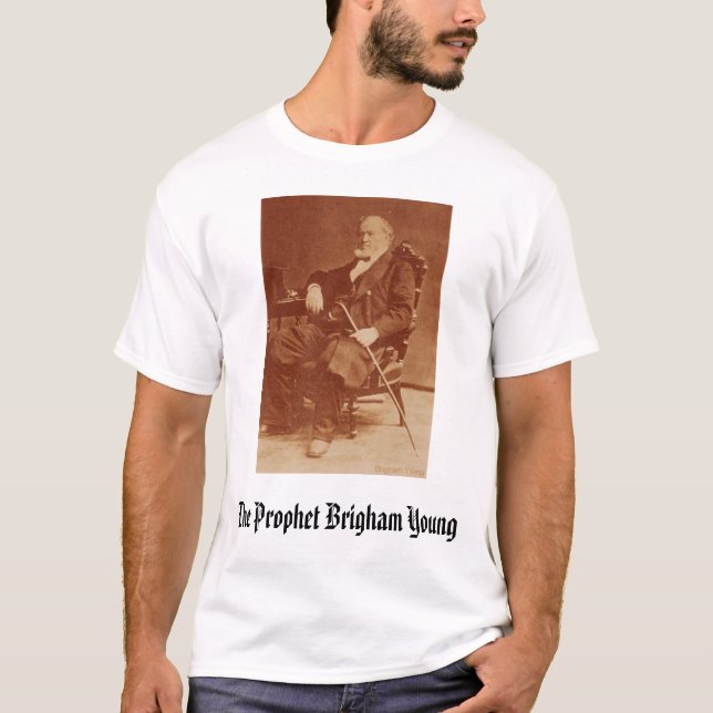 T-shirt Brigham Young, le prophète Brigham Young (Devant)