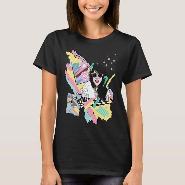 T-shirt Bright & Colorful Slum Cartel 80s Girl (Devant)