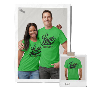 T-shirt Bright Green Company Logo Swag Business Hommes Fem