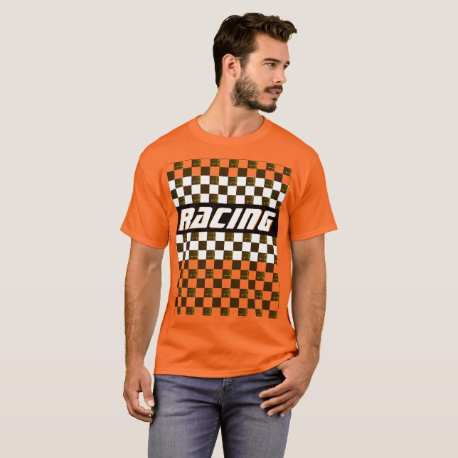 T-shirt Bright Orange Racing (Devant entier)