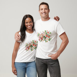 T-shirt Bright Spring Floral Bouquet