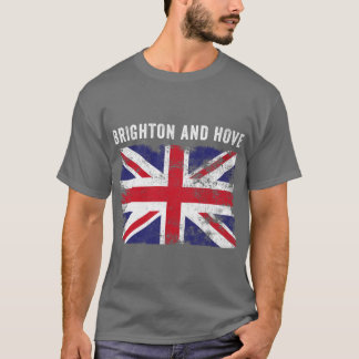 T-shirt Brighton And Hove UK Flag British Souvenir Cool fu