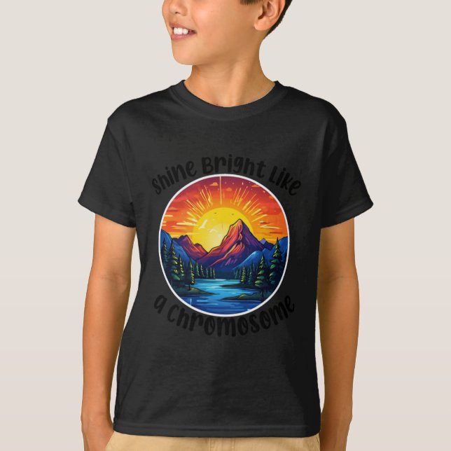T-shirt Brillant Comme Un Chromosome (Devant)