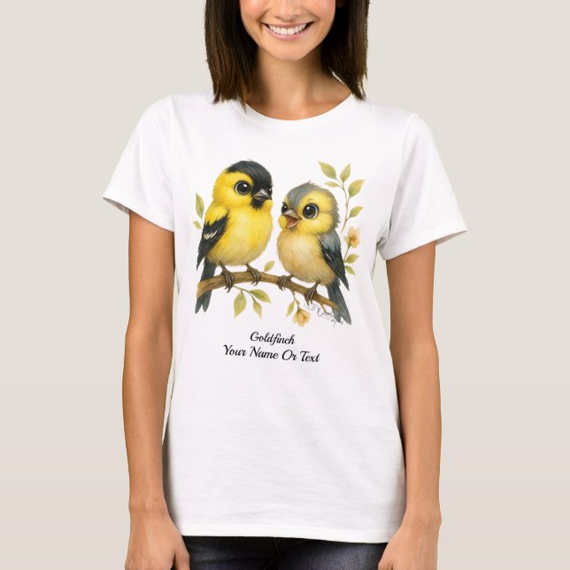 T-shirt Brillant Goldfinch américain (Devant)