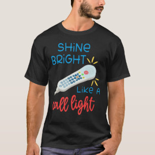 T-shirt Brille comme la lumière d'appel Infirmière auxilia