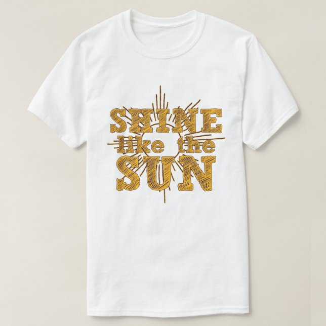 T-shirt Brille comme le soleil (Design devant)