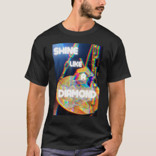 T-shirt Brille comme un Motif de diamant
