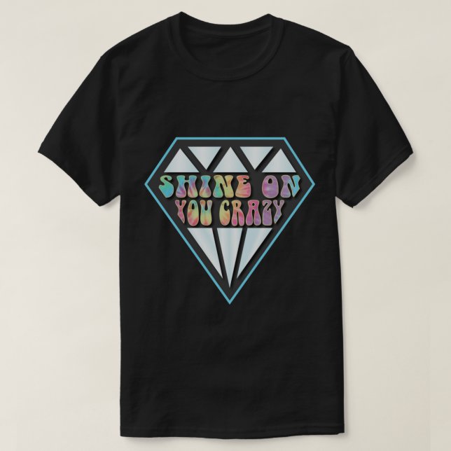 T-shirt Brille Sur Vous Diamant Fou - Pink Floyd Classic T (Design devant)