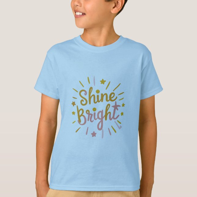 T-shirt Brillez – Conception Énergique et Positive (Devant)